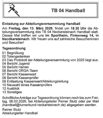 2026 02 26 Einladung Abteilungsversammlung Handball